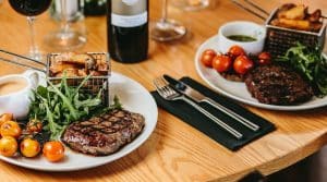 Steak dinner for two